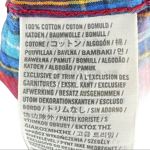 Hollister Mens Checkered Cotton Button Down Shirt Size M - Picture 6 of 7